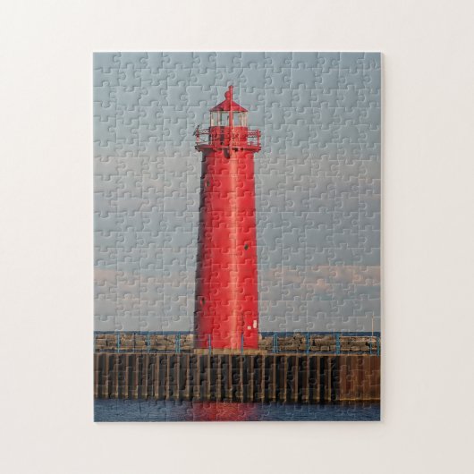 Muskegon South Pierhead Light Legpuzzel (Verticaal)