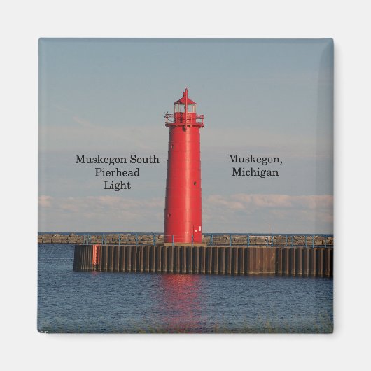 Muskegon South Pierhead Light magnet (Voorkant)