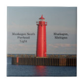 Muskegon South Pierhead Light tile Tegeltje (Voorkant)