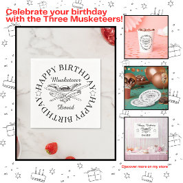 Musketeer Hero Happy Birthday Party  Servet