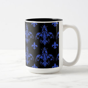Musketeer Swords Blue Coffee Mok