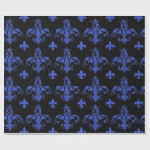 Musketeer Swords Blue Wrapping Paper Cadeaupapier (Vlak)