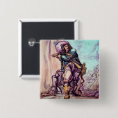 Musketeer Vierkante Button 5,1 Cm (Voorkant /achterkant)