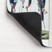 Musketeers en officieren, 1800 muismat (Hoek)