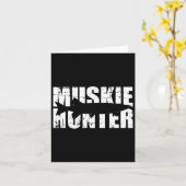 Muskie Hunter Vissen Kaart (Gele Bloem)