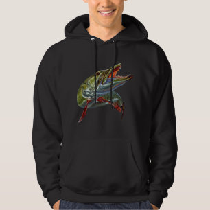 Muskie Jager Musky Visser Kunstvis Vlieg Vissen No Hoodie