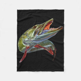Muskie Jager Musky Visser Lokaas Fly Fishing Nov Fleece Deken