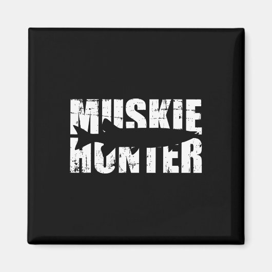 Muskie Jager Vissen  Magneet (Voorkant)