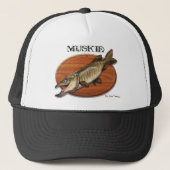 Muskie-Plaque Trucker Pet (Voorkant)