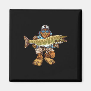 Muskie vissen Bigfoot Musky jagen Vissers Magneet