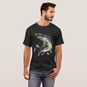 Muskie vissen t-shirt (Voorkant volledig)