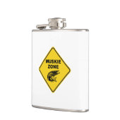 Muskie Vissen Zone Sign. Heupfles (Links)