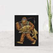 Muskie Vist Bigfoot Musky Jachtvissers Kaart (Voorkant)