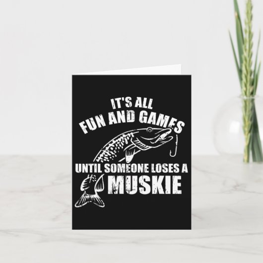 Muskie Vist het allemaal plezier en games tot op z Kaart (Voorkant)