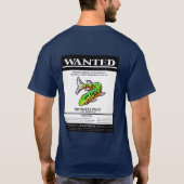 Muskie Wanted Poster Navy w/Front Pckt Design T-shirt (Achterkant)