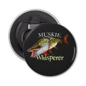 Muskie Whisperer Button Flesopener (Voorkant)