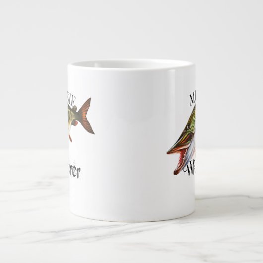 Muskie Whisperer Grote Koffiekop (Voorkant)