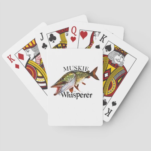 Muskie Whisperer Pokerkaarten (Achterkant)