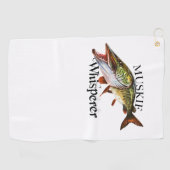 Muskie Whisperer Vissen Towel Golfhanddoek (Horizontaal)