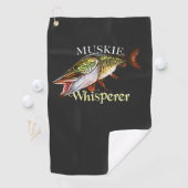 Muskie Whisperer Vissen Towel Golfhanddoek (Insitu)