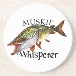 Muskie Whisperer Zandsteen Onderzetter