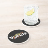 Muskie Zandsteen Onderzetter (Zijkant)