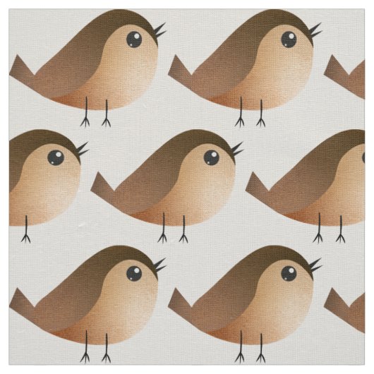 Muskiet vogel cartoon stof (Swatch)