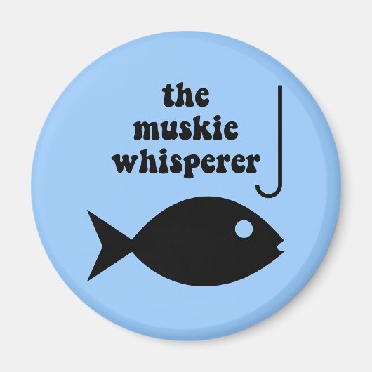 muskietwhiskervisserij magneet (Voorkant)