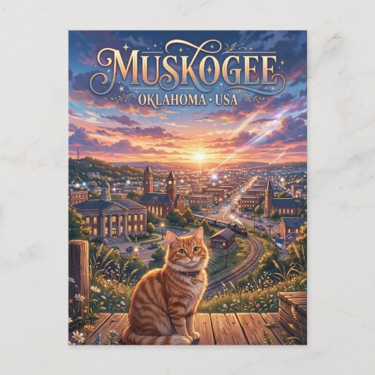Muskogee, Oklahoma, VS VS Briefkaart (Voorkant)
