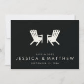 Muskoka Chairs Save the Date // Black (Voorkant)