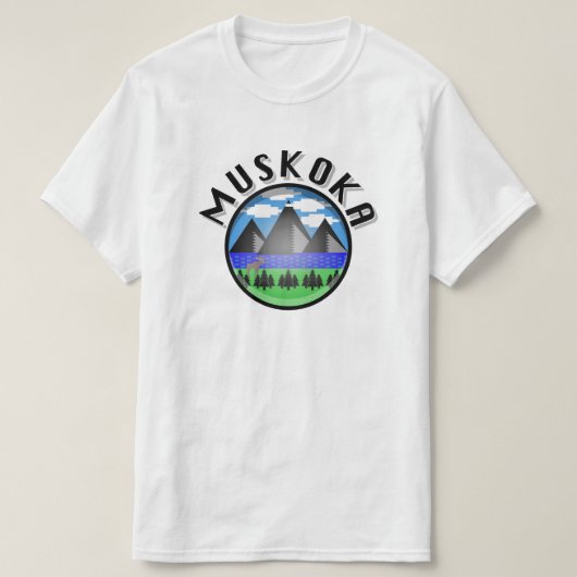 Muskoka Design (Versie 2) - Mannen T-shirt (Design voorkant)