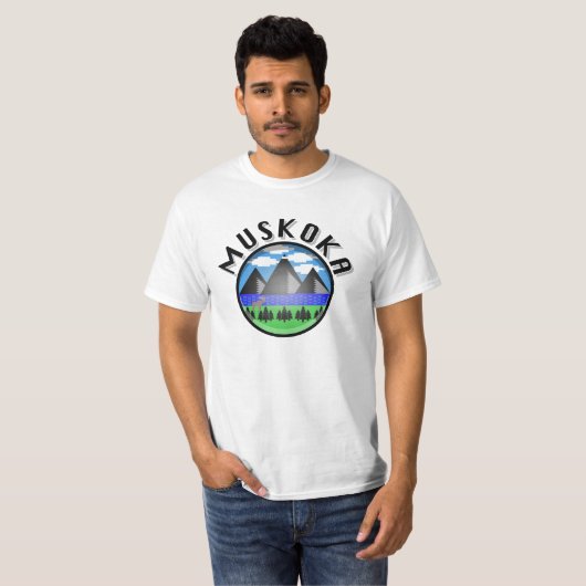 Muskoka Design (Versie 2) - Mannen T-shirt (Voorkant volledig)
