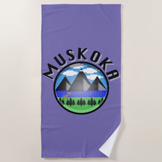 Muskoka Design (versie 2) - Strandlaken (Voorkant)