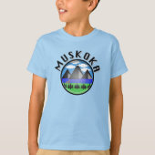 Muskoka Design (versie 2) - T-shirt voor Kinderen (Voorkant)