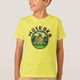 Muskoka Design (versie 2) - T-shirt voor Kinderen