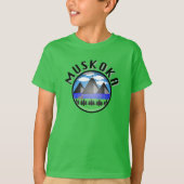Muskoka Design (versie 2) - T-shirt voor Kinderen (Voorkant)