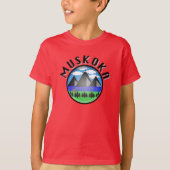 Muskoka Design (versie 2) - T-shirt voor Kinderen (Voorkant)