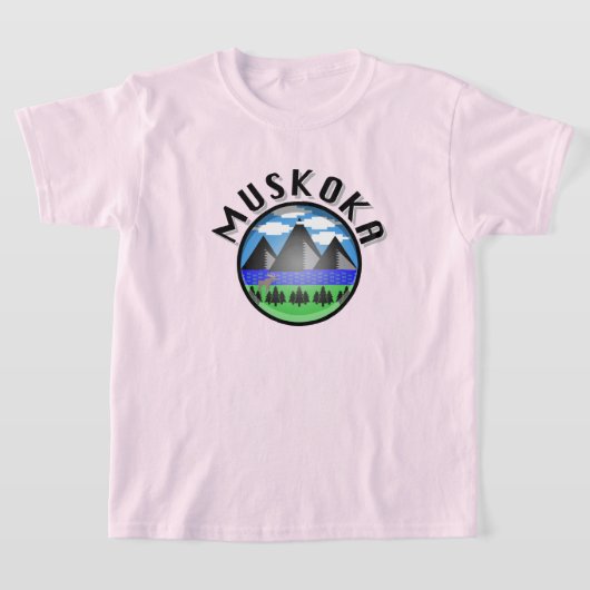 Muskoka Design (versie 2) - T-shirt voor Kinderen (Laagn)