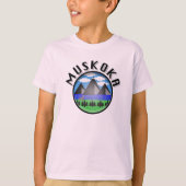 Muskoka Design (versie 2) - T-shirt voor Kinderen (Voorkant)