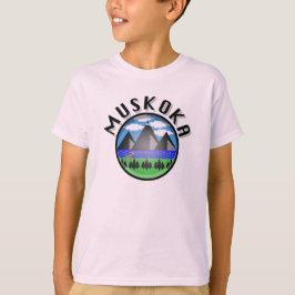 Muskoka Design (versie 2) - T-shirt voor Kinderen