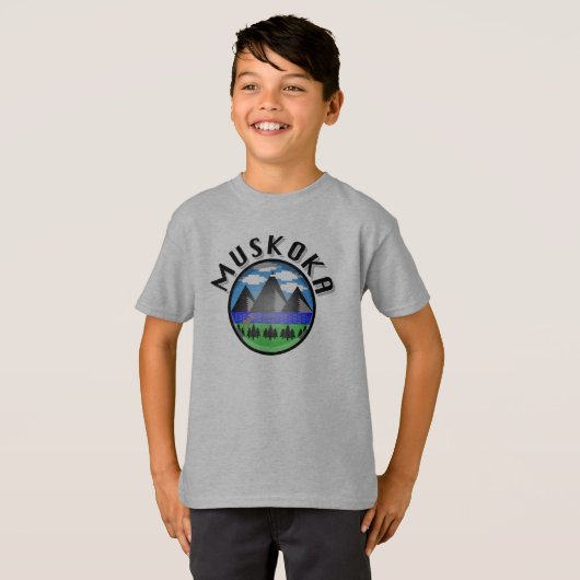 Muskoka Design (versie 2) - T-shirt voor Kinderen (Voorkant volledig)