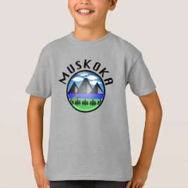 Muskoka Design (versie 2) - T-shirt voor Kinderen