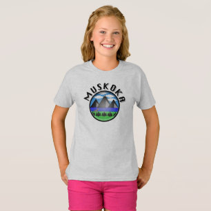 Muskoka Design (versie 2) - T-shirt voor meisjes