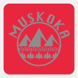 Muskoka Design - Vierkante Stickers
