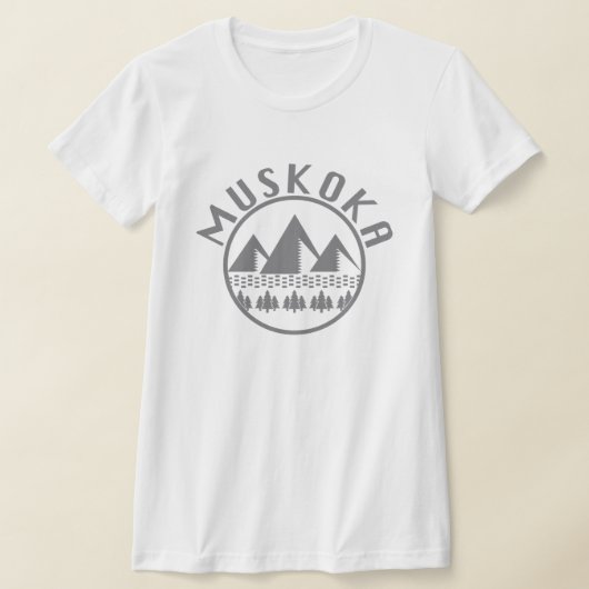 Muskoka Design - Vrouwen Bella + Canvas Slim Fit T T-shirt (Laagn)