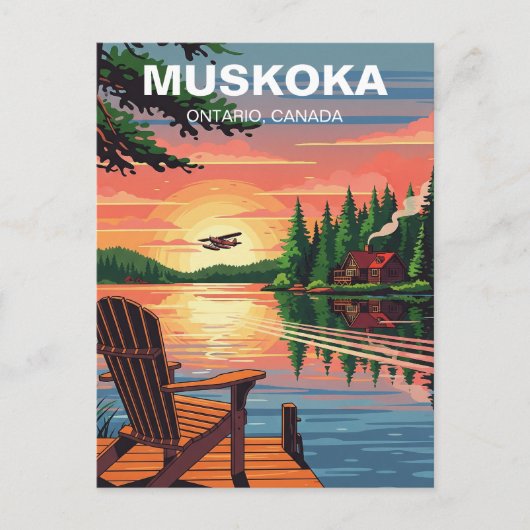 Muskoka Ontario Canada Briefkaart (Voorkant)