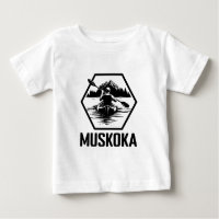 Muskoka Ontario Kayaker - Baby T-shirt met fijne t