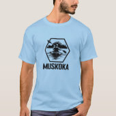 Muskoka Ontario Kayaker - Mannen basic T-shirt (Voorkant)
