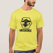 Muskoka Ontario Kayaker - Mannen basic T-shirt (Voorkant)