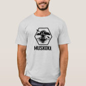 Muskoka Ontario Kayaker - Mannen basic T-shirt (Voorkant)